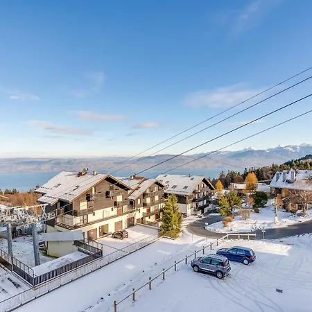 Familial Avec Vue Sur Le 35 M² Apartment Thollon-les-Memises